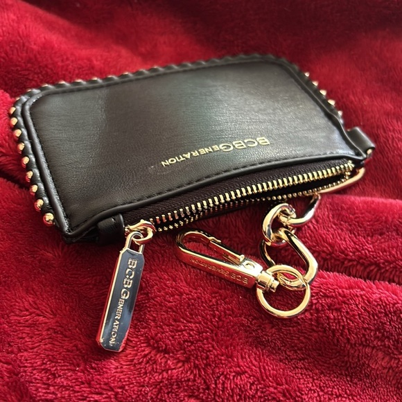 BCBGeneration Black Studded Keychain Wallet - Picture 7 of 11